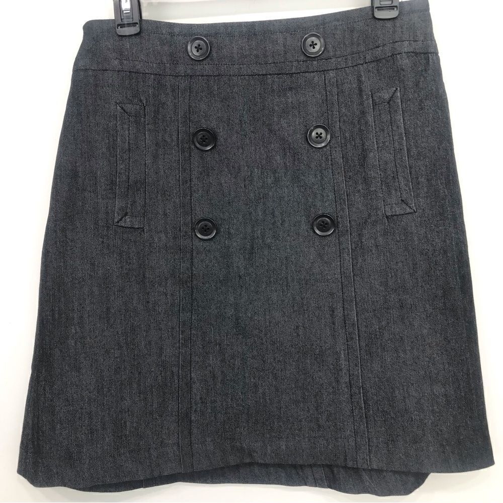Sandro Sportswear Blue Sailor Button A Line Mini Skirt